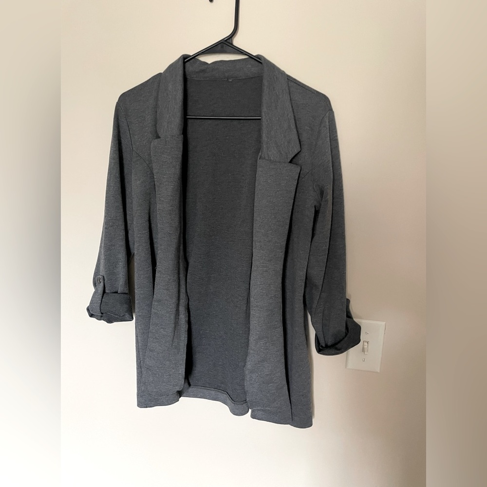 Grey Stretchy Blazer